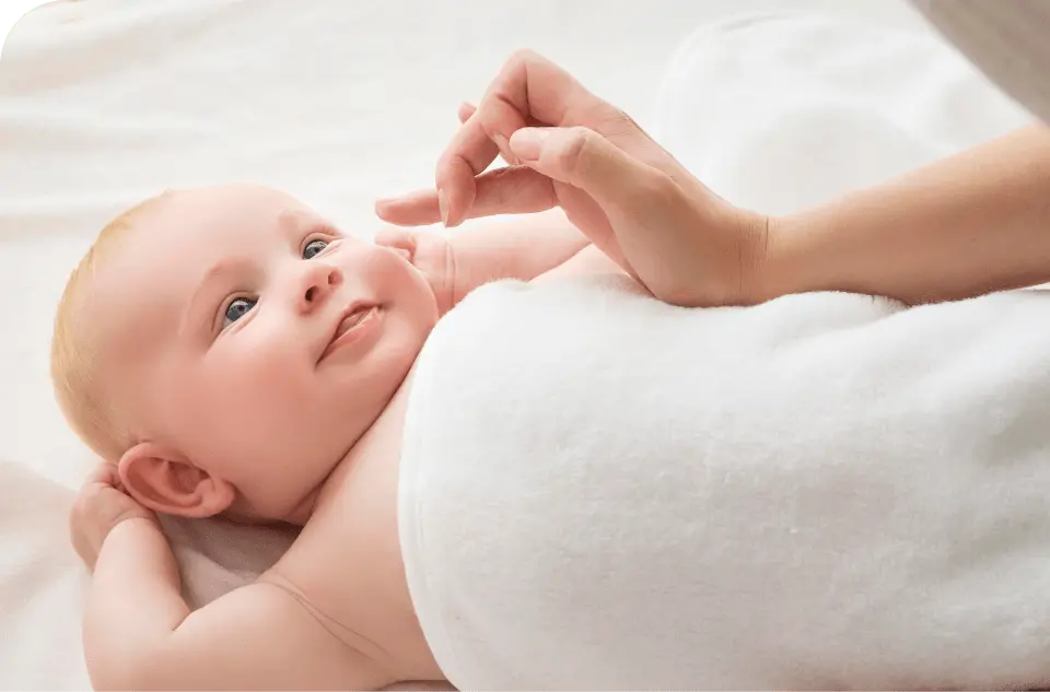 赤ちゃんを優しく包む安全性の高い素材